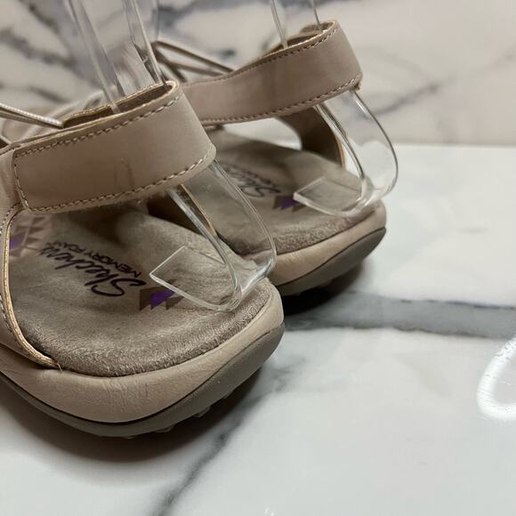 Skechers | Women's Natural Taupe Reggae Comfort Takes Two Sandals Sz 9 - Picture 5 of 6